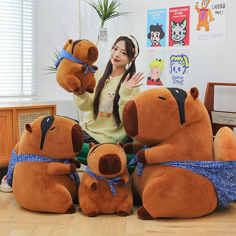 

Hot Kawaii Capybara Plush Toy Stuffed Doll Keychain Bag Charm Cute Animal Soft Toy for Kids Birthday Xmas Gift Stuffed Doll