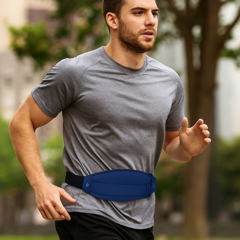 

Ultra-Thin Sport Mobile Waist Bag Close Fitting High Elastic Running Waist Bag Breathable Multifunctional Sports Phone Bag