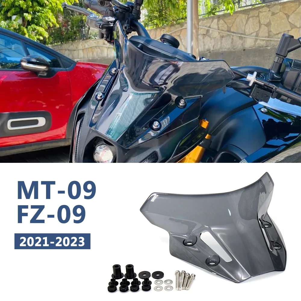 

MT-09 FZ-09 MT09 SP Motorcycle Wind Deflector Shield Screen Visor Windshield Protection For Yamaha MT09 MT 09 FZ09 2021-2023