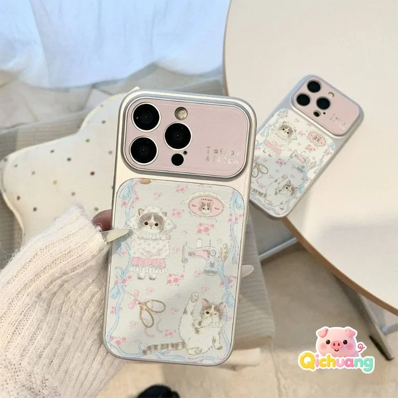 Cute Cat Casing For Samsung Galaxy A37 A36 A35 A34 A33 A32 M32 A31 A20 A26 A25 A24 A23 A22 M22 A20S PU Leather Soft Cover