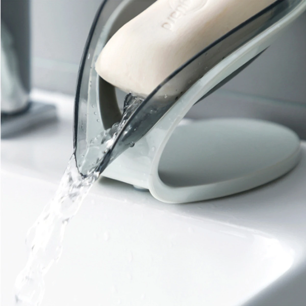 

2pcs Leaf Shape Holder Drainage Dish Bathroom Kitchen Plastic Soap Case Brush Sponge Storage Water Draining Multi