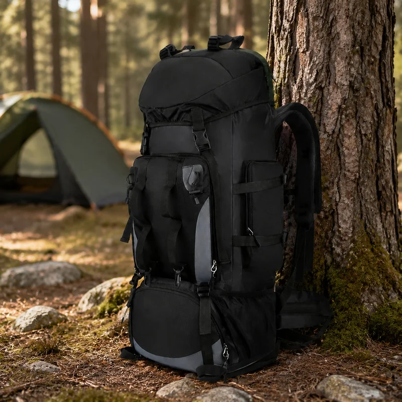 90L Waterproof Hiking Backpack, Heavy-Duty Outdoor Travel Rucksack with Spacious Storage for Camping and Sports Equipment
