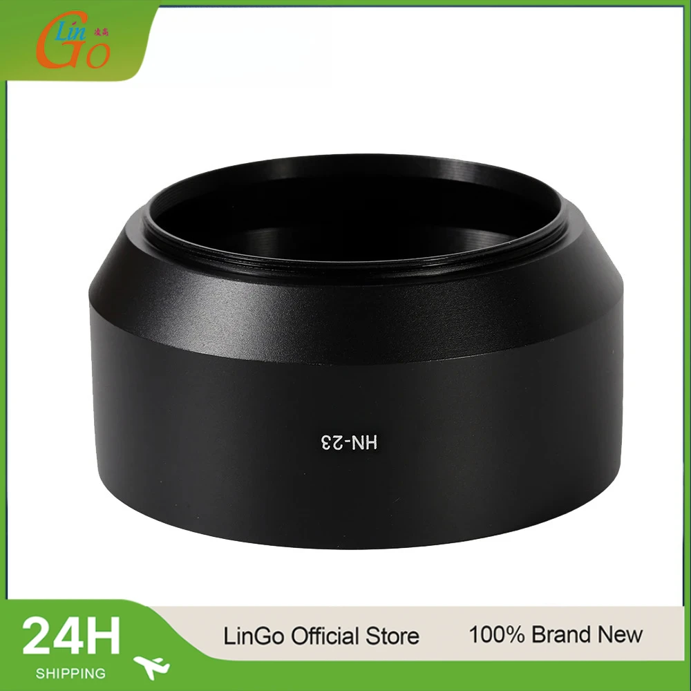 LinGo HN-23 Parasol de metal con tornillo para lentes Nikkor 85mm f/1.8 D-AF, 80-200mm f/4