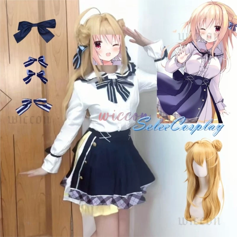 Game Hamidashi Creative Izumi Hiyori Cosplay Costume Adult Women Girls JK Skirt Suit Wig Halloween Uniform Outfit