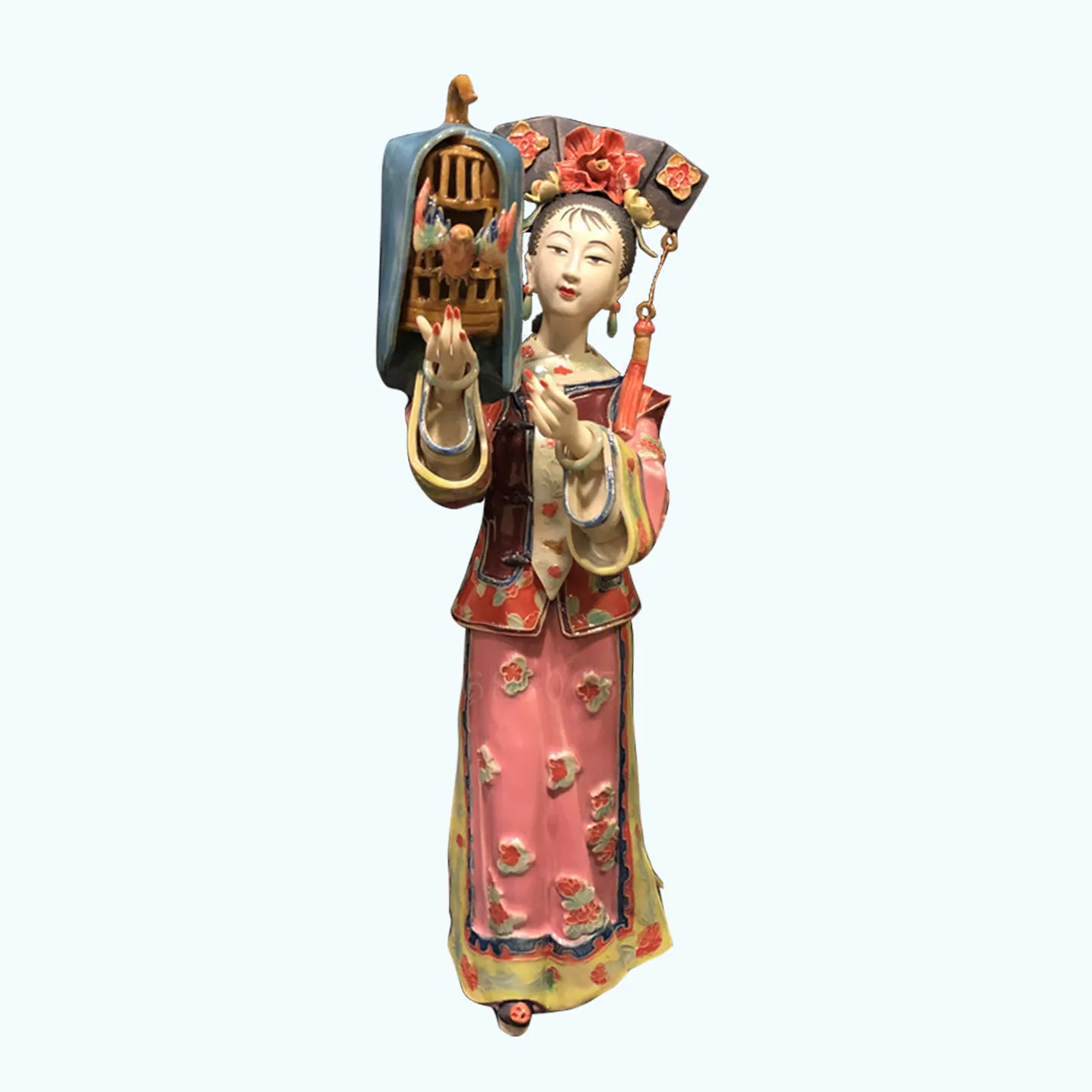 

Ceramic handicrafts, characters, Chinese style home furnishing, living room accessories, cute and simple creativity