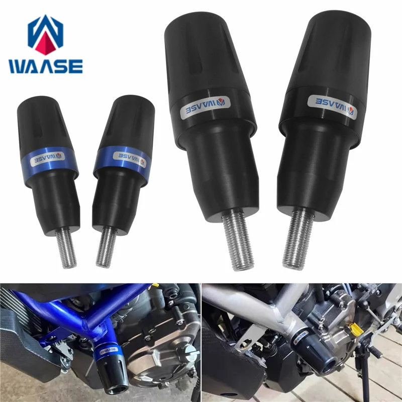 waase For Yamaha MT-07 MT07 Tracer 700 7 GT FZ07 2014-2026 R7 2021-2025 Engine Crash Pads Frame Sliders Fairing Guard Protector