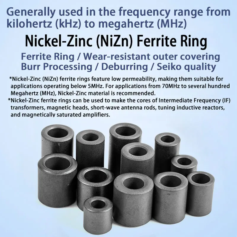 Colonna Magnetica in Ferrite Ni-Zn Serie RH - Nucleo di Soppressione Rumore ad Alta Frequenza per Sistemi Audio e Strumenti Medici