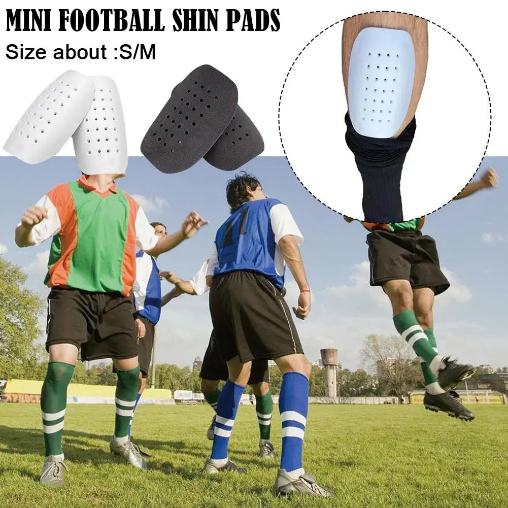 Mini espinilleras de fútbol, tabla de fútbol absorbente de golpes, resistente al desgaste, Protector de piernas de entrenamiento portátil, vástago ligero X5R2, 1 par