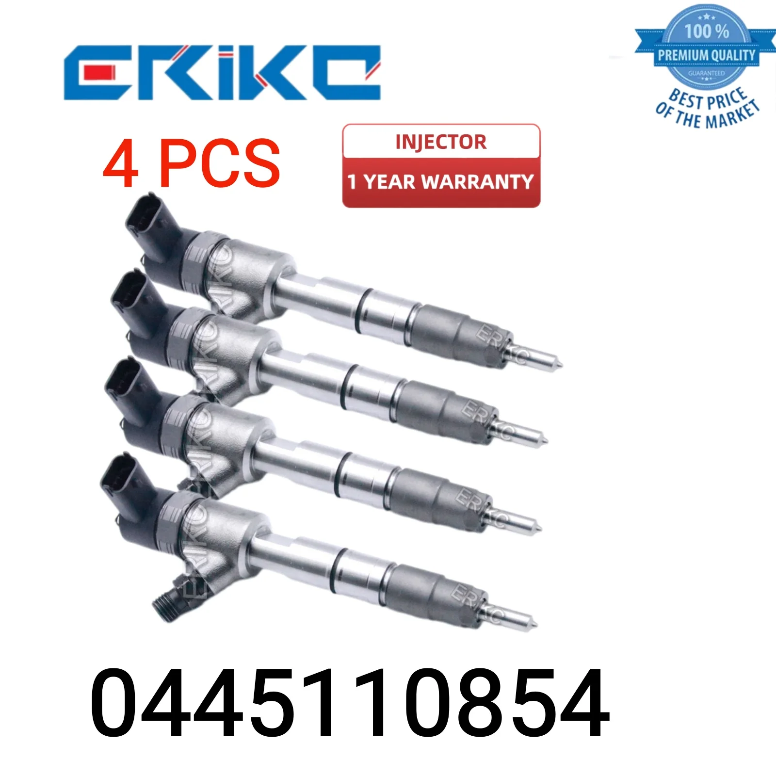 4 PCS 0445110854 Fuel Injector Parts 0 445 110 854 Fuel Injector Assembly 0445 110 854 Common Rail Injector Parts