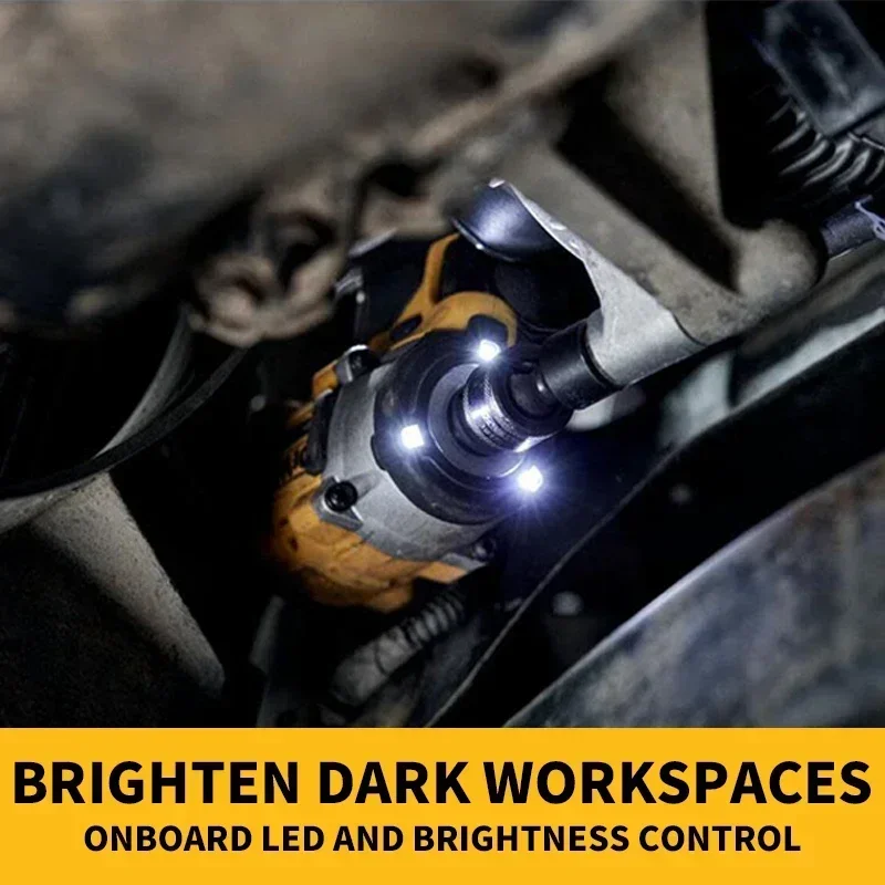 DeWalt-コードレスインパクトレンチ,リチウムバッテリーキット,プロの電動工具,ブラシレス, 1/2 \