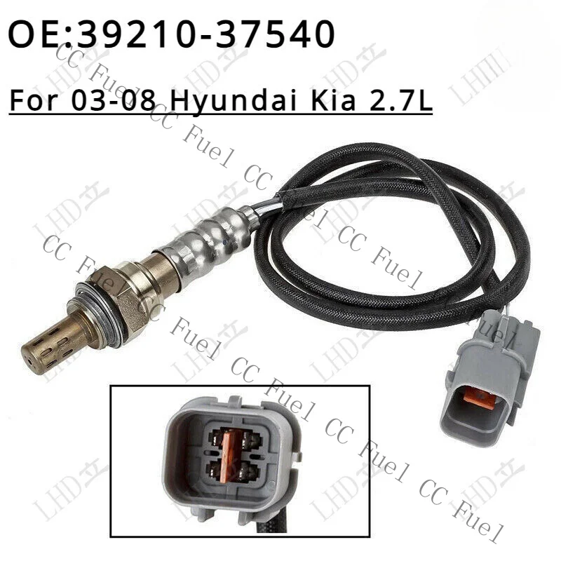 C+ 1 Pc New Oxygen Sensor Lower Left 39210-37540 Fits For 03-08 Hyundai Kia 2.7L~