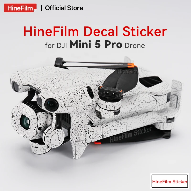 

Hinefilm for Mini 5 Pro Drone Decal Skin for DJI Mini5 Pro Protector Cover Film Sticker Mini5Pro Anti Scratch Court Wraps Cover