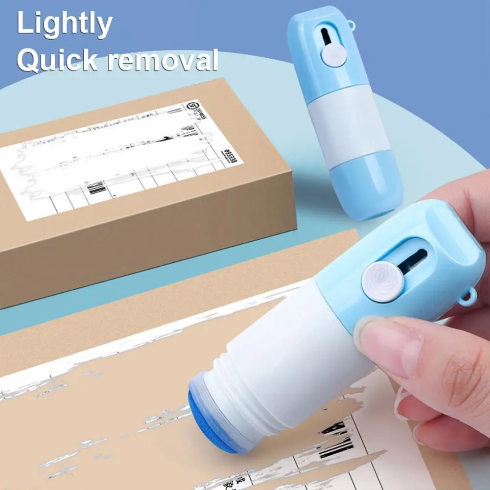 2-in-1 Thermal Paper Correction Fluid And Unboxing Knife Durable Data Identity Protection Eraser Box Opener