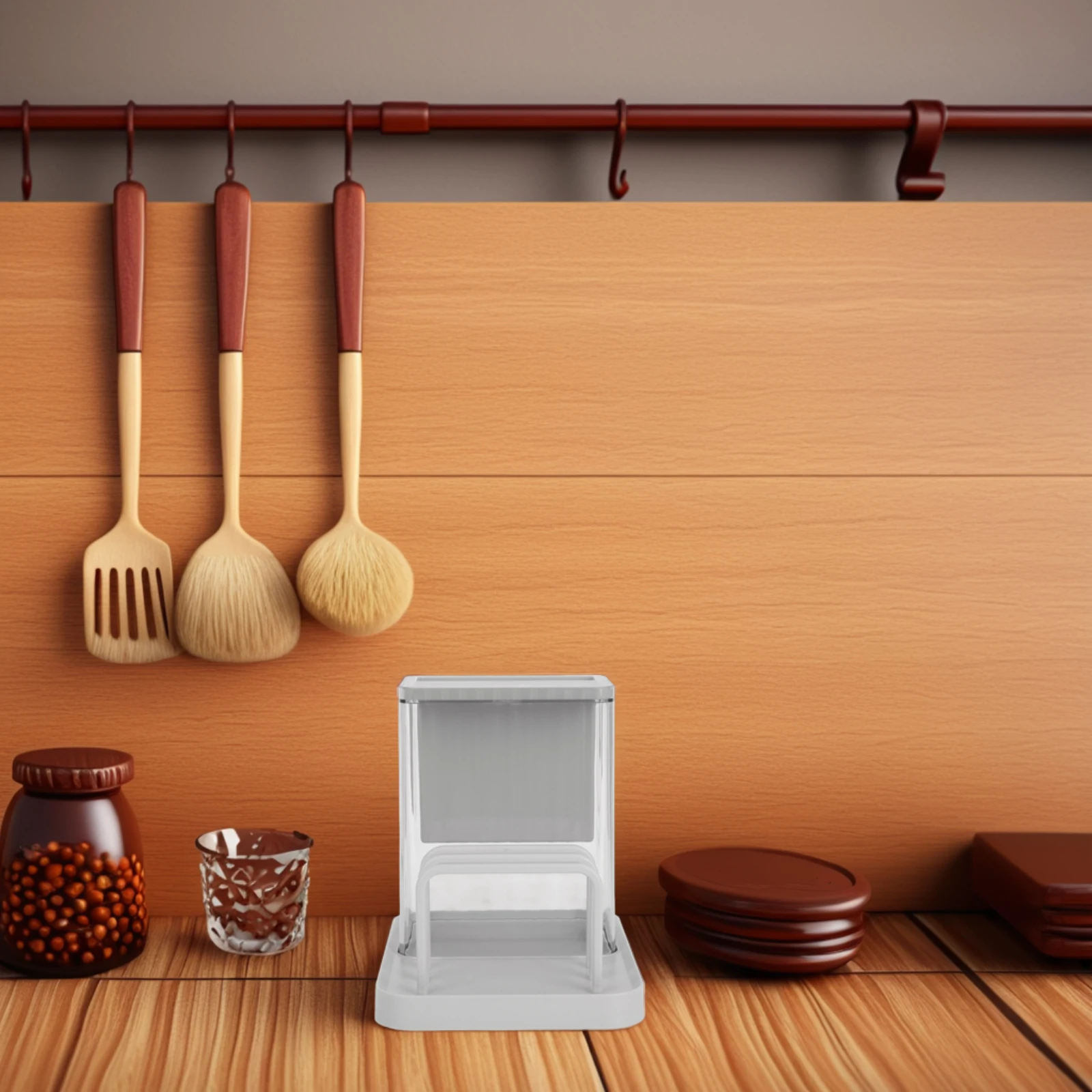 

Multifunctional Kitchen Organizer Rack Stand for Knives Cutting Boards Storage Space Saving Water Draining Stylish