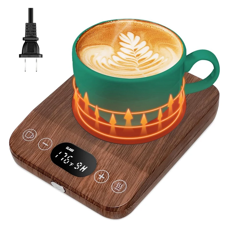 

Coffee Mug Warmer, Auto On/Off Upgrade -Induction Mug Warmer For Desk With 9 Temperature Settings,1-9 Timer US Plug Easy To Use