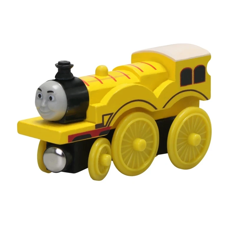 Tren magnético de madera de Thomas y sus amigos para niños, Molley, Diesel, Olivia, Oliver Edward, modelo de tren, juguetes para niños, regalos de