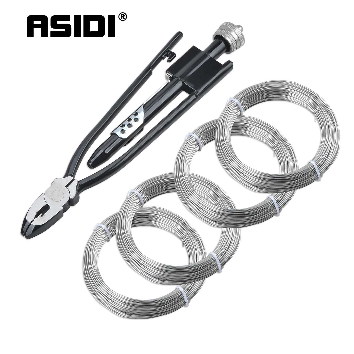 6&9 Inch Safety Wire Twisting Plier Side Cutting Lockwire Pliers Tool Twist Twister With 4 Set Stainless Wire