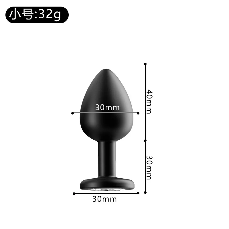 3PCS Diamond Anal ButtPlug G-spot Vestibular Stimulator Masturbator Adult Sex Toy Gay Sex Silicone Anal Sex Toy Bead Anal Opener