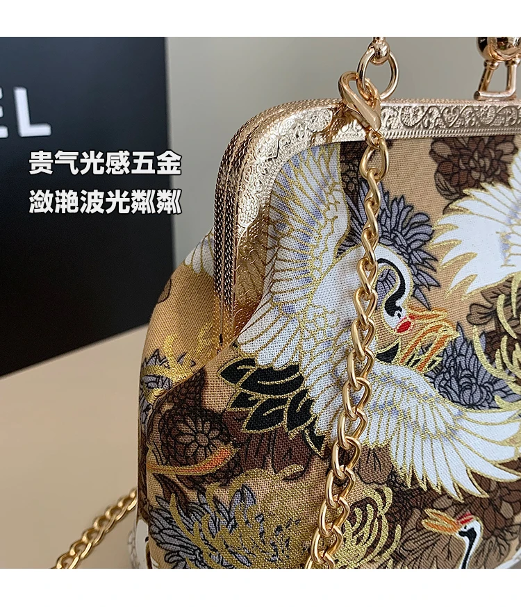 Silk Embroidery Crossbody Bag Patchwork National Style 2025 Hot Sale Bags for Women Hasp Simple Fashion Women's Handbags