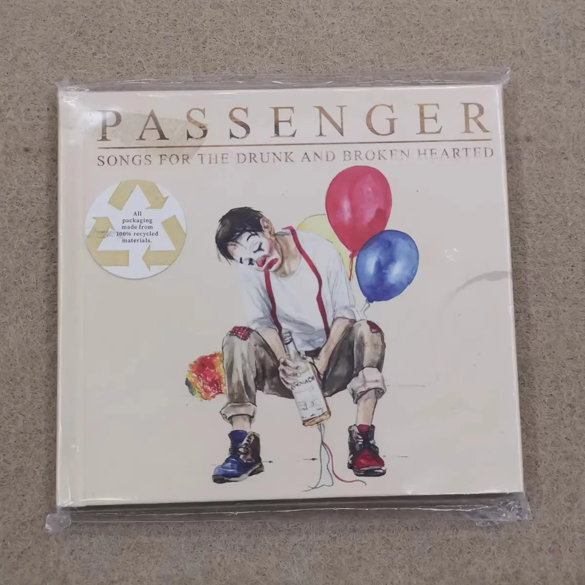 

Passenger Songs for The Drunk and Broken Hearted – Male Vocals Healing Storytelling Eco-Friendly Packaging Music Collectible