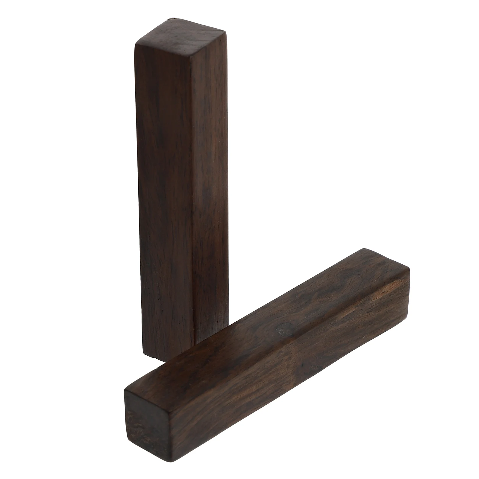 

2 Pcs Black Catalpa Wood Letterweight 11cm Calligraphy Paperweight Stationery Supply Home Office Decor Lightweight Portable Gift