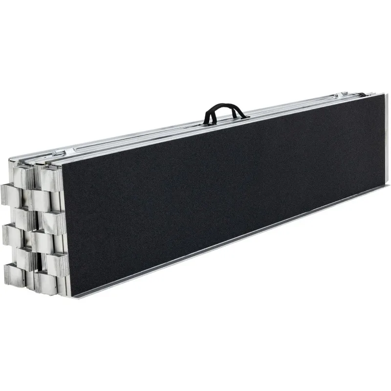 منحدر كرسي متحرك متعدد الطي من الألومنيوم مقاس 12 بوصة مع سطح معطف الحصباء -600 رطل. قدرة الوزن