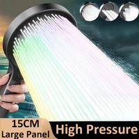 New 15CM Big Panel High Pressure Shower Head Large Flow Spray Nozzle Massage Rainfall Shower Faucet Bathroom Accessories