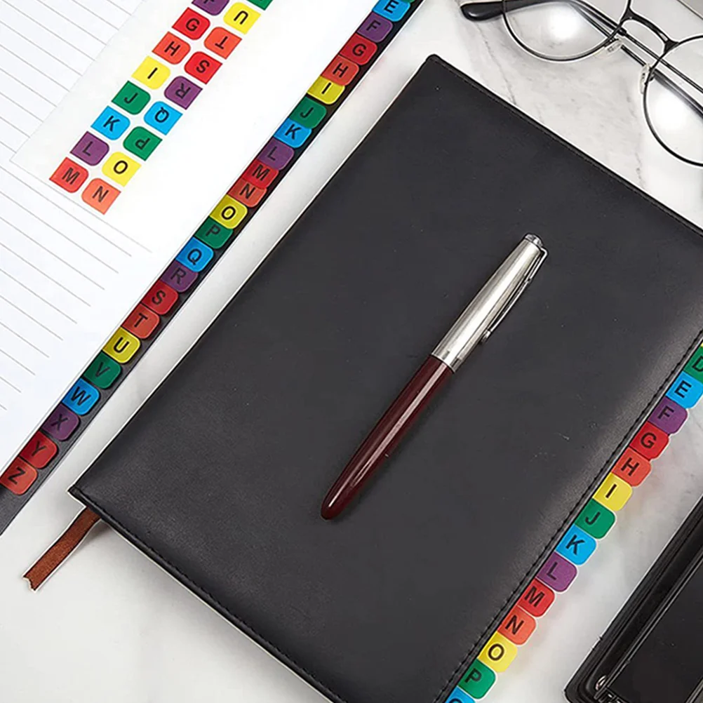 

1pcs Index Tabs Sticky Page Markers Alphabet Labels For Books Notebooks Binders Reading Organizing Office Home Study Supplies