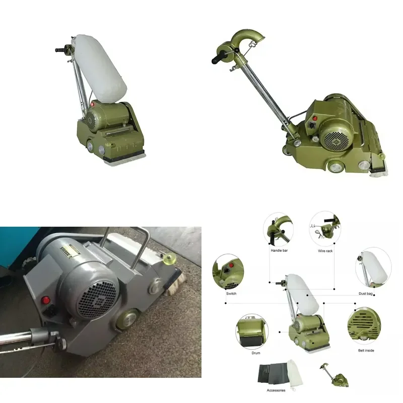 Best Selling DIY Dust Free Floor Sander for Wood Building Pneumatic Power Source