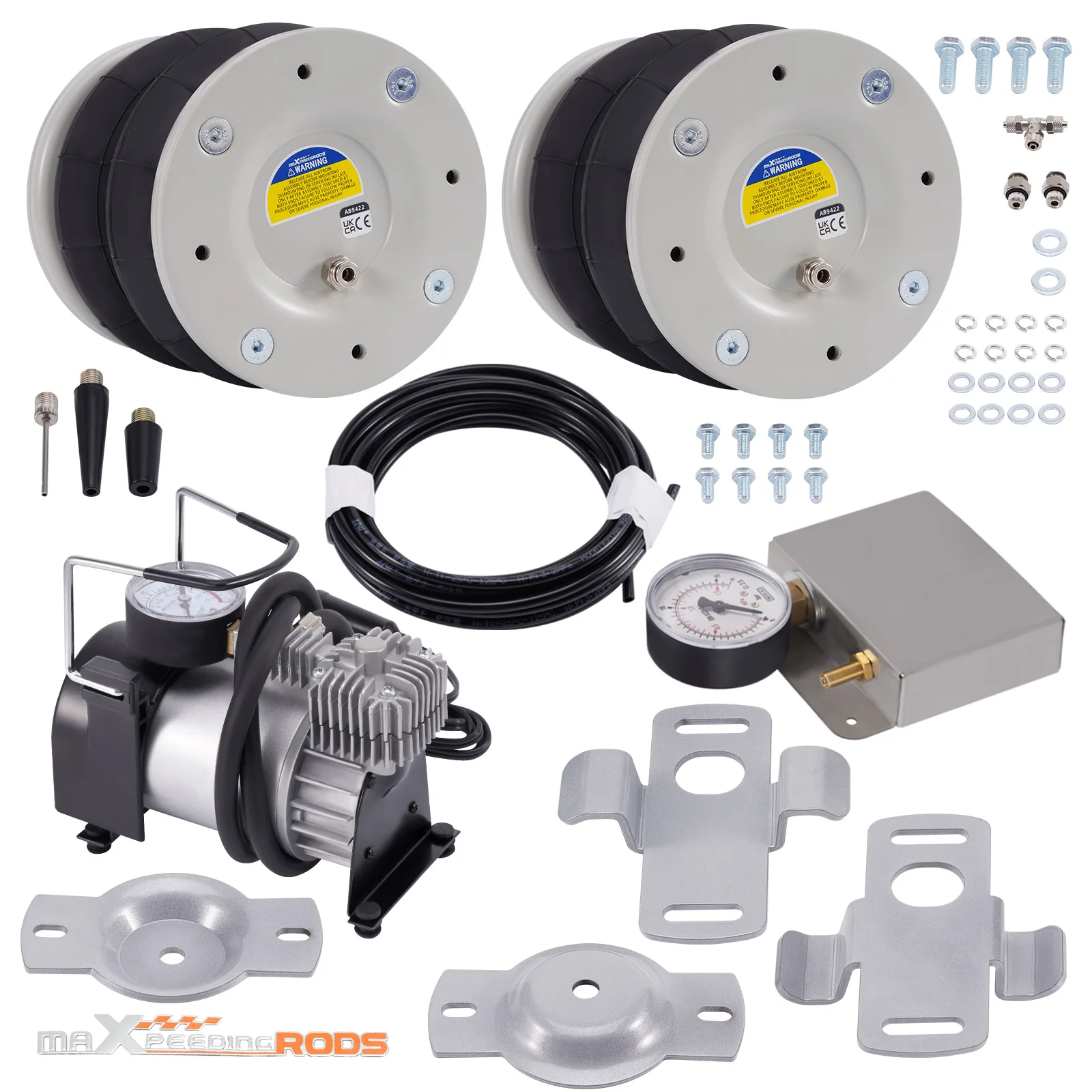 Air Suspension Kit For Fiat Ducato Citroen Relay Peugeot Boxer 1994-2024 4000kg 120W Air Pump Universal