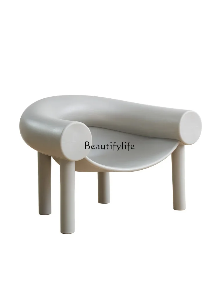 

ld25 Nordic designer modern simple horseshoe elephant leg chair home backrest lazy armrest sofa chair