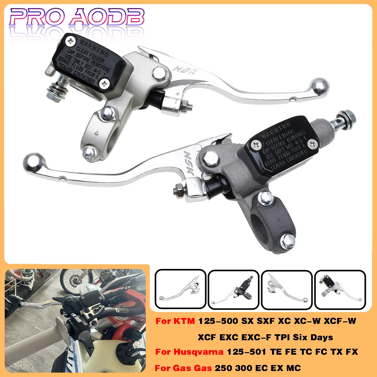 

For Husqvarna 125-501 TE FE TC FC TX FX Gas Gas Motorcycle Motocross Dirt bike ATV Hydraulic Clutch Brake Pump Master Cylinder