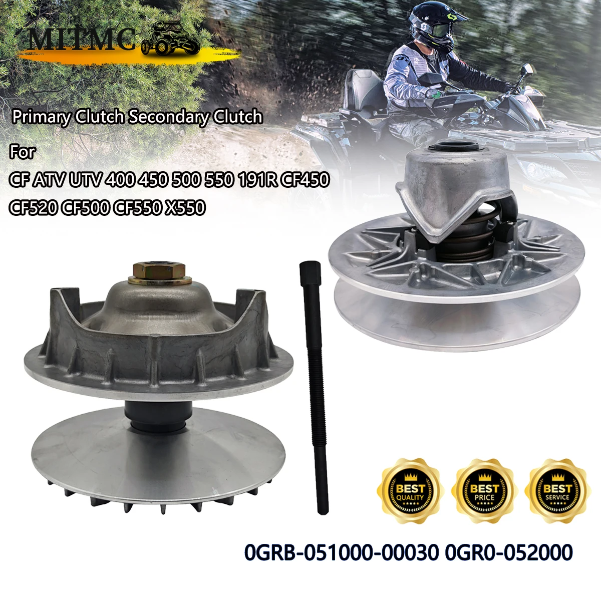Primary Clutch  Secondary Clutch For CF ATV UTV 400 450 500 550 191R  CF450 CF520 CF500 CF550 X550 0GRB-051000-00030 0GR0-052000