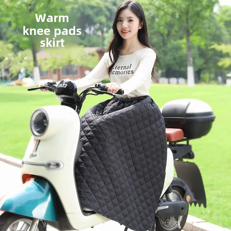 

Electric Car Windshield Motorcycle Autumn and Winter Thickened Large Apron Skirt Leg Waterproof Warm Knee Pad Windproof Skirt