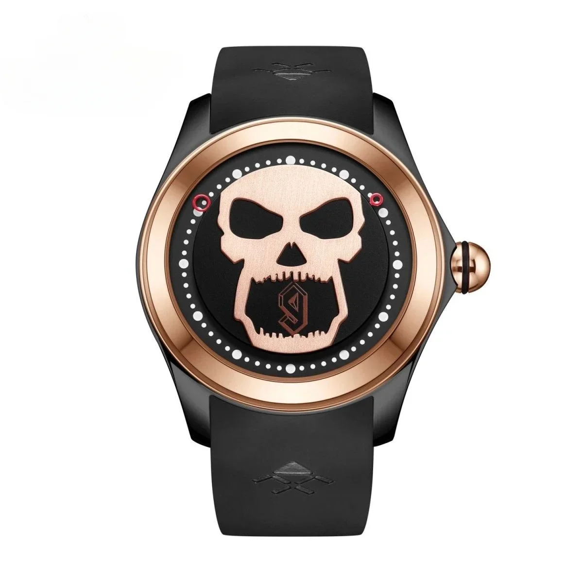 Skull Bubble Watch Fully Automatic Men's Mechanical Watch Luminous Waterproof Design Large Dial