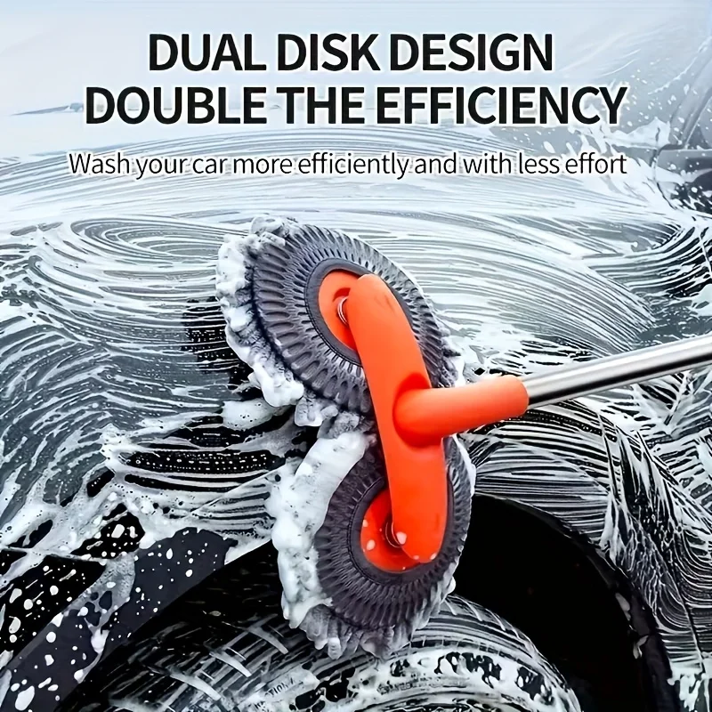 

Adjustable Long Handle Car Cleaning Brush Multifunctional Detailing Brush for Truck SUV RV Home Clean Hard-to-Reach Corners