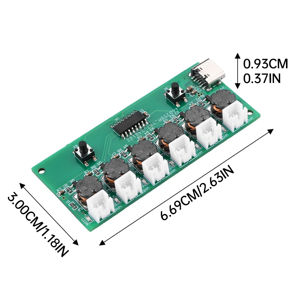 Imagem -06 - Módulo Umidificador Faça Você Mesmo Kit Placa de Controle Nebulização Ultrassônico Nebulizador Névoa Névoa Driver Placa de Circuito Tipo-c Interface Bico