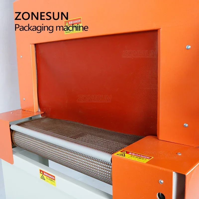 

ZONESUN ZS-BSP4525 Jet Heat Shrink Film Wrapping Machine Packaging Cosmetics Book Food CD Cookie Card Packing Machine