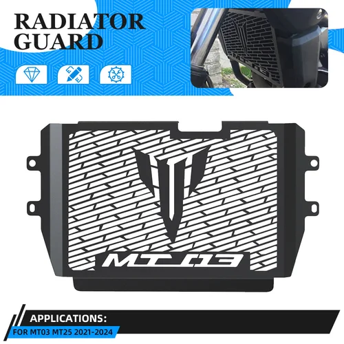 Para MT-03 MT-25 2015-2016-2017-2018-2019-2020-2021-2022-2023 2024 Protector de rejilla de radiador de motocicleta cubierta protectora MT03 MT25