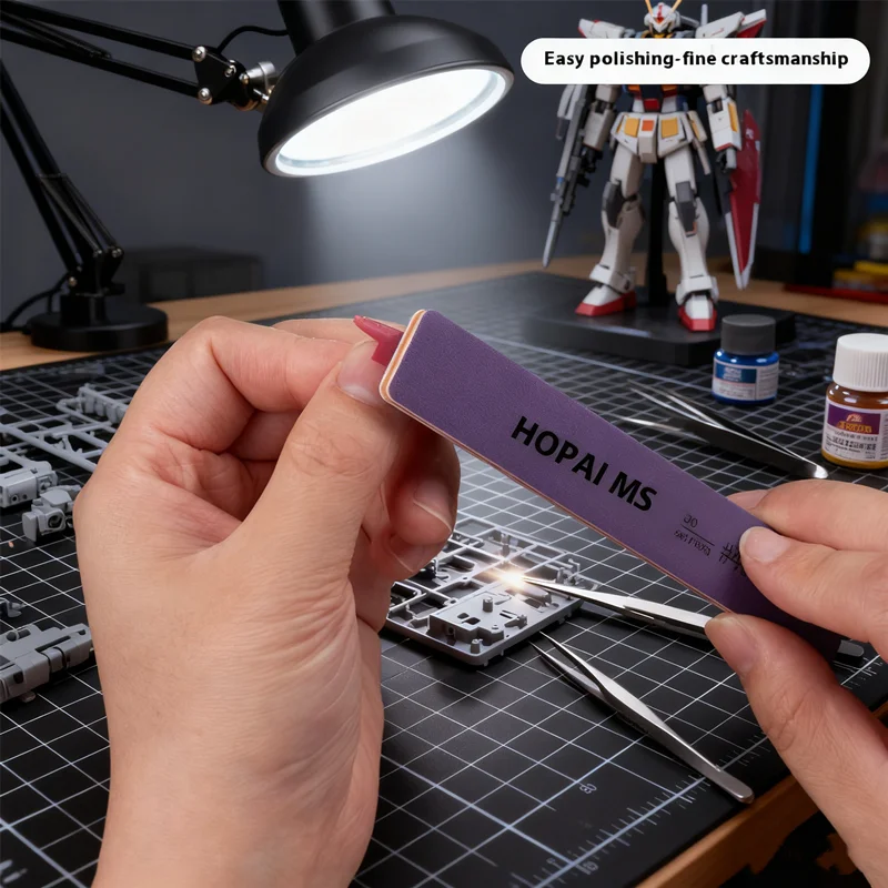 2026 NUOVO Kit di levigatura modello professionale 6 pezzi, bastoncini di lucidatura semirigidi MS-E400-1500 per assemblaggio fai da te, strumento di modellazione di precisione