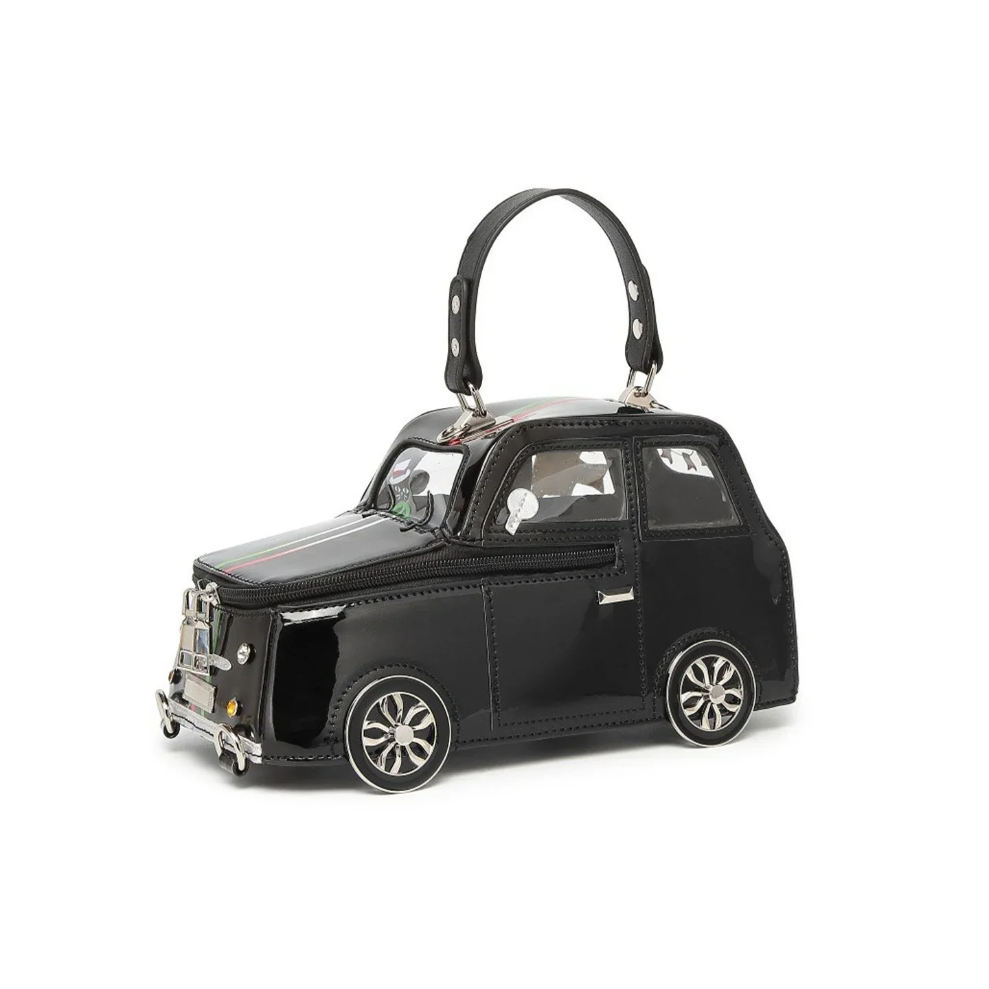 Unisex Funny Car Shaped Handbag Specialshaped PU Hand held Shoulder Cross body Bag Novelty Party Outfit Accessory Purse