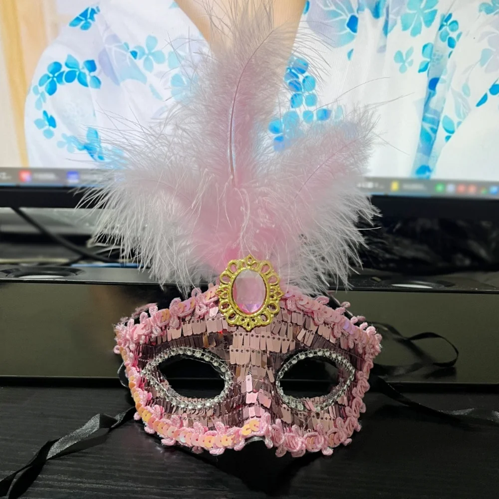 

Венецианская маска для вечеринки, удобная маска для макияжа, маска с блестками, пластик для карнавала, бальные костюмы, веселые мероприятия