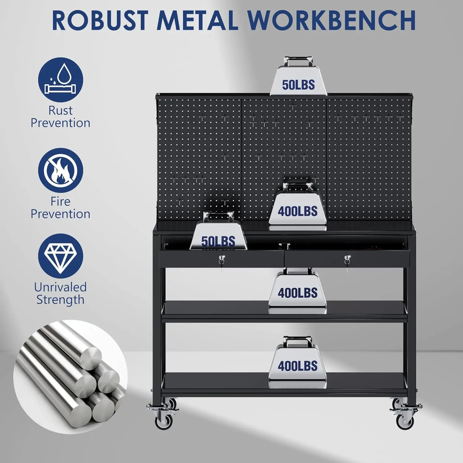 Metal Workbench Drawers, 59\