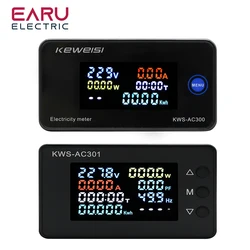 KWS-AC301 KWS-AC300 AC 50-300 100A Digital Power Energy Voltmeter Ammeter Voltage Wattmeter Kwh temperature AC Electricity Meter