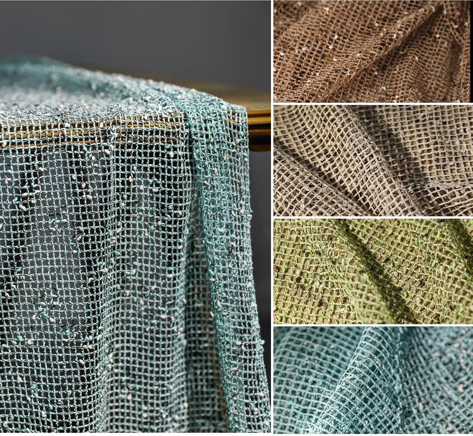 

1yard Texture particle mesh weaving fabrics for Clothing Hollow out retro knitted telas para costura dress DIY sewing fabric