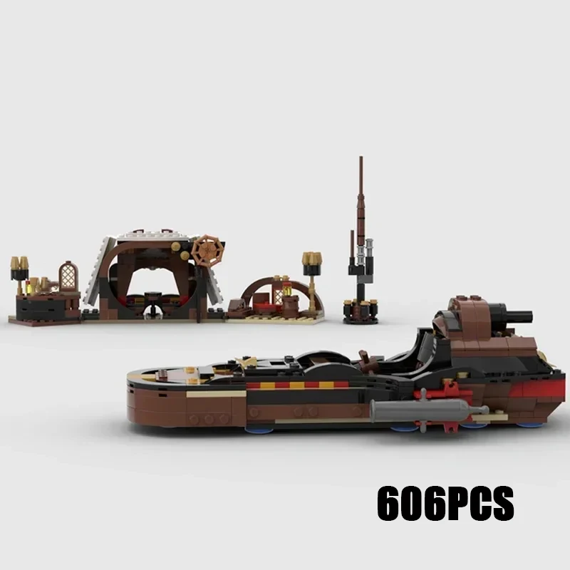 

Technical Moc Bricks Model Boat Series Pirate Land Speeder Modular Building Blocks Gifts Toys For Children DIY Sets Assembling