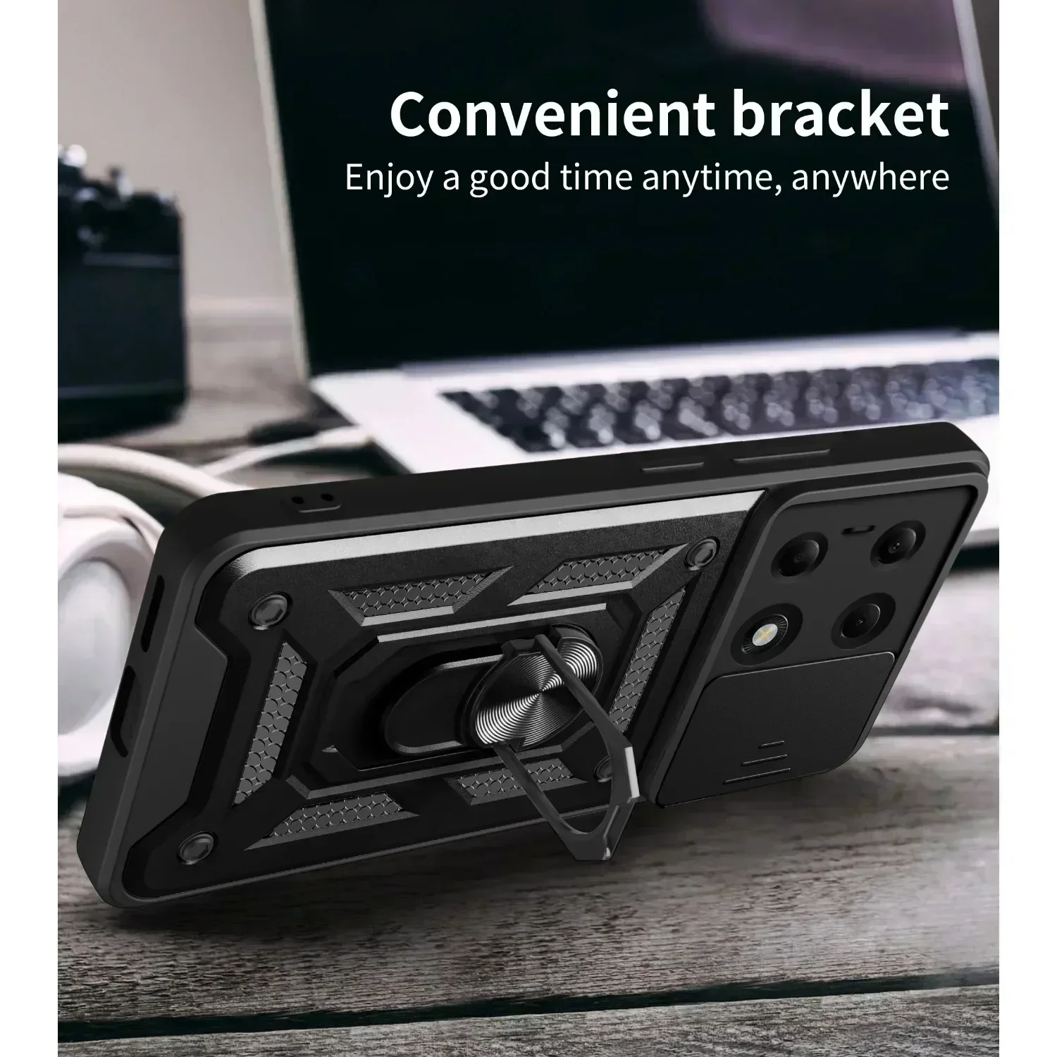 Caso magnético à prova de choque para Redmi Note, Camera Lens Ring, Protect Cover, Proteção, 4G, 5G, 13, 4G, 5G, Pro Plus, Slide