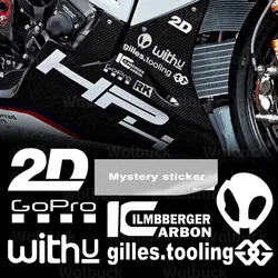 For HP4 S1000 RR s1000rr 2015 2016 2017 2018 Motorcycle Tank Sticker Racing Side Stripe Floor Faring Decal Waterproof