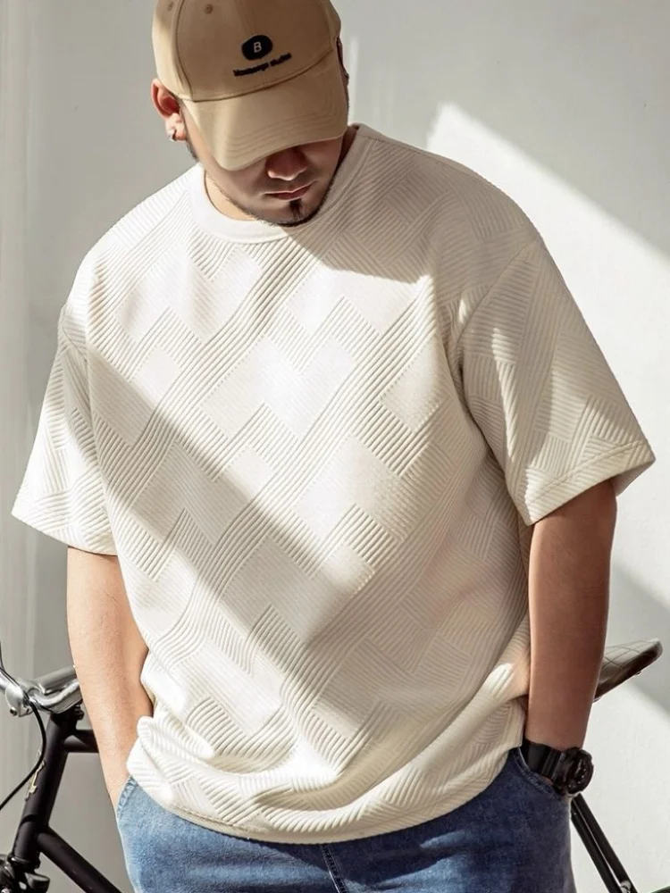 

Мужская футболка оверсайз в стиле ретро, летняя, в американском уличном стиле, модная, свободного кроя, для пар, 300 Pou Hong Kong Sle