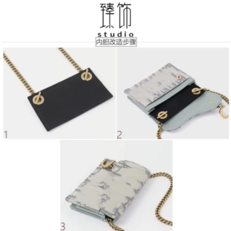 

Designer card holder transformation inner bile woc chain saddle card clip underarm crossbody shoulder Luxury strap